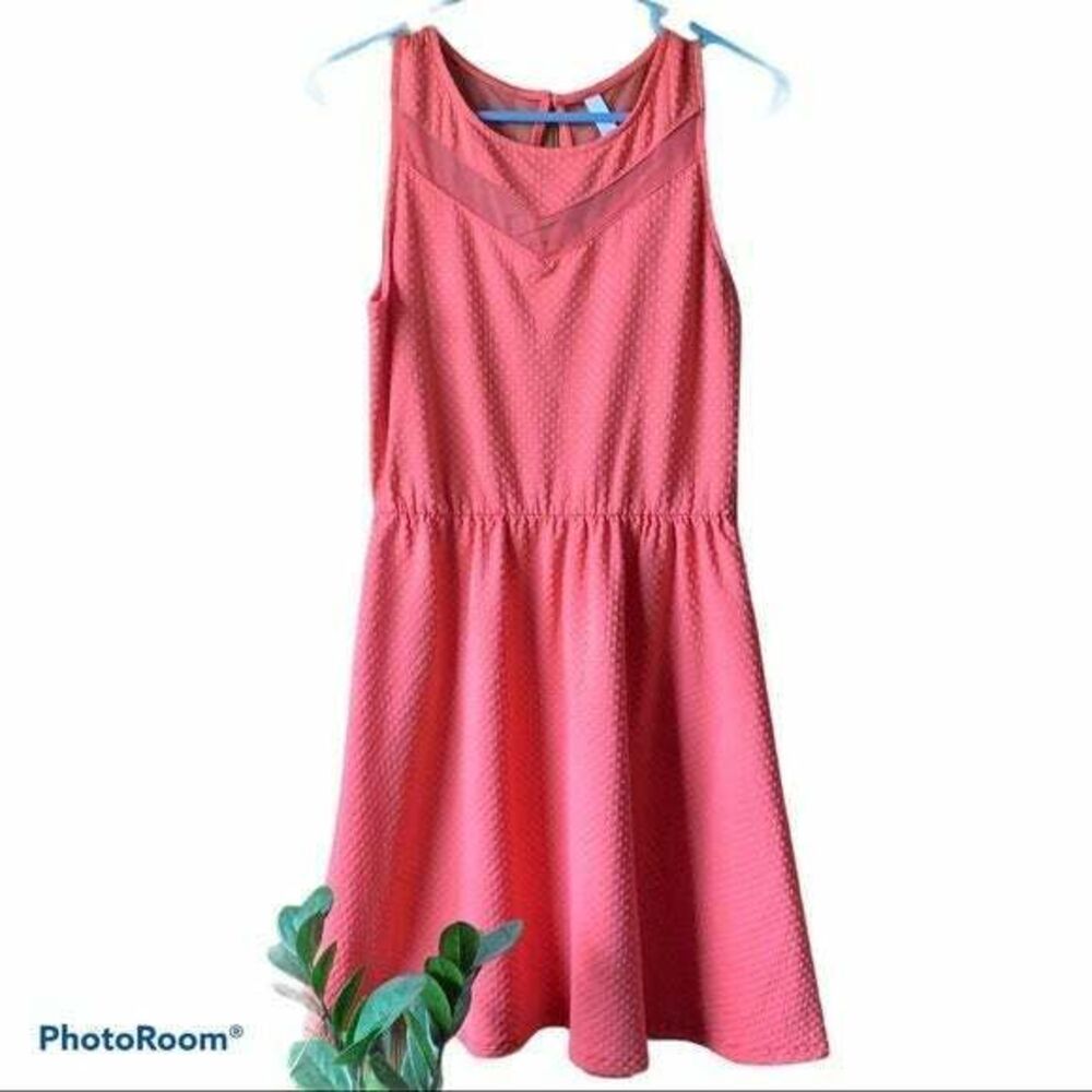 Xhilaration Fit & Flare Mesh Mini Dress Women Size Small